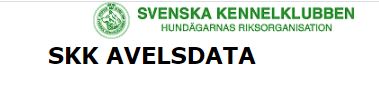 Svenska Kennelklubbens Avelsdata